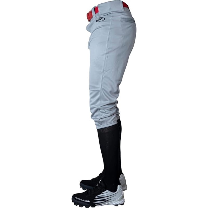 Rawlings | LAUNCH SERIES Knicker Baseball Pants | Youth Large | Grey - Image 5